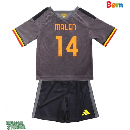 AS Roma Donyell Malen #14 Replika Babytøj Tredje sæt Børn 2026-27 Kortærmet (+ Korte bukser)